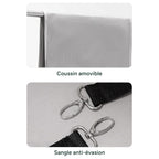 Coussin amovible et sangle anti-évasion, fournis avec la poussette (photo du fournisseur)